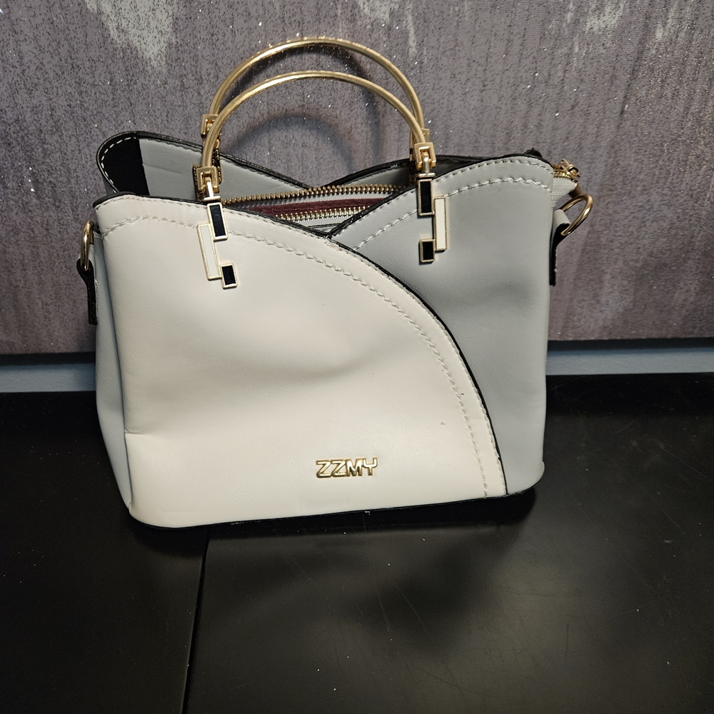 White and Gray Mini Bag